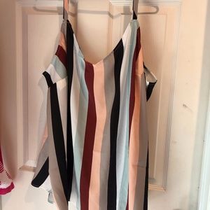 TORRID Striped Charmeuse Swing Cami